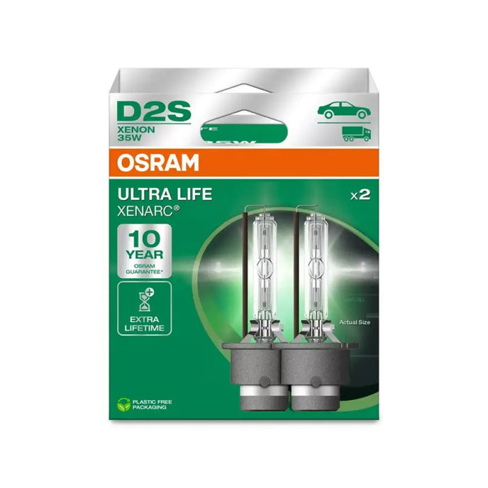 МОТОЦИКЛЕТНА ЛАМПА 66240ULT D2S 35W P32D-2 DUOBOX OSRAM