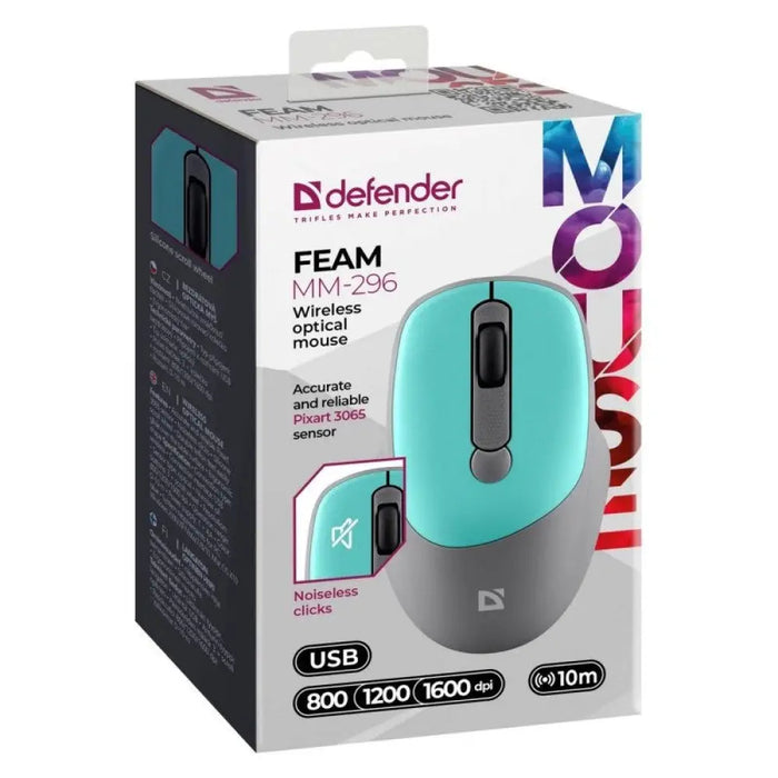 MOUSE DEFENDER FEAM MM-296 RF SILENT MINT