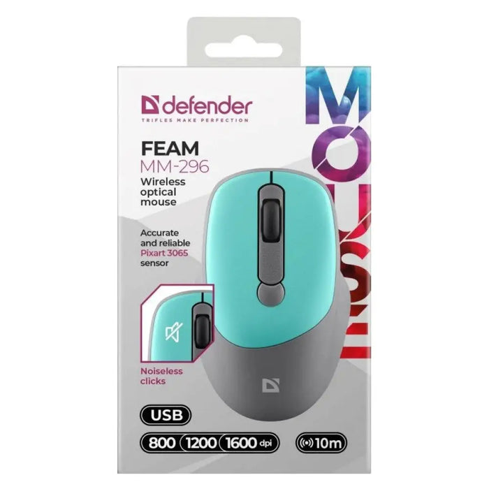MOUSE DEFENDER FEAM MM-296 RF SILENT MINT