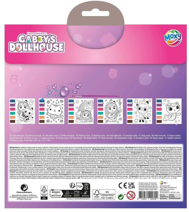 Комплект за рисуване с вода Moxy Gabby's Dollhouse