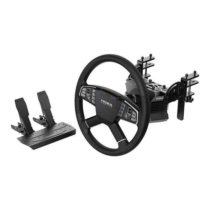 Комплект за игри - база R5 + волан на камион TSW + педали SRP-Lite + скоби Moza Racing RS071 (PC)