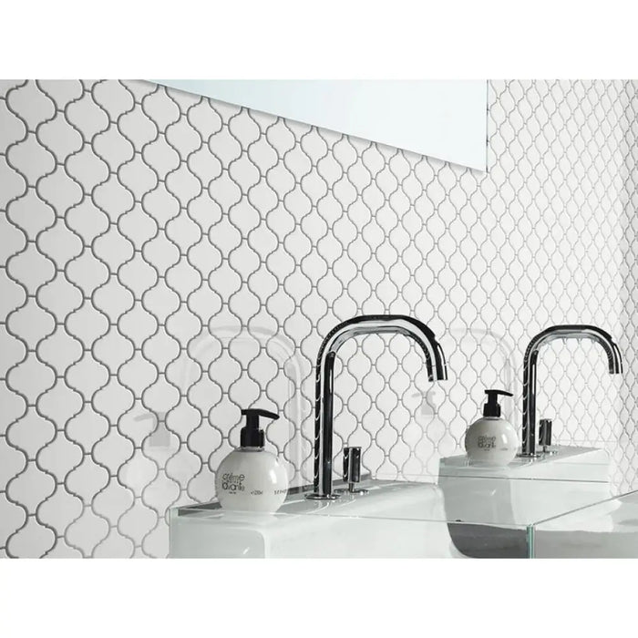 МОЗАЙКА INTERMATEX FLAME WHITE GLOSS 24.6X28 CM