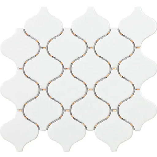 МОЗАЙКА INTERMATEX FLAME WHITE GLOSS 24.6X28 CM