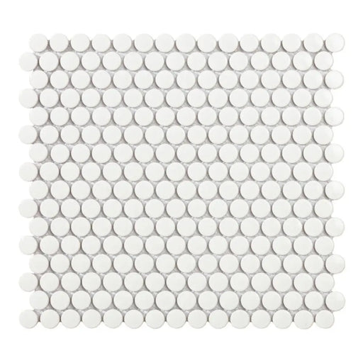 МОЗАЙКА INTERMATEX PENNY WHITE GLOSS 31.5X29.1 CM