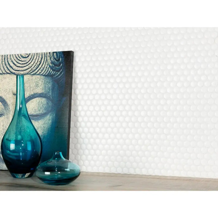 МОЗАЙКА INTERMATEX PENNY WHITE MATT 29.1X31.5 CM