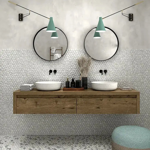МОЗАЙКА INTERMATEX PERLA LEVEL WHITE 26.5X26.5 CM