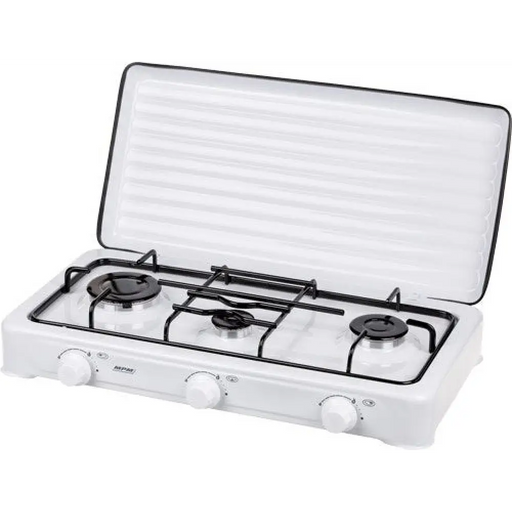 MPM KN-03/1K Бял плот 60 см газ 3 зони