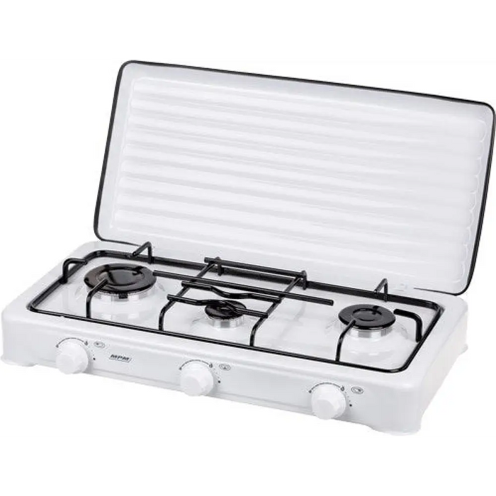 MPM KN-03/1K Бял плот 60 см газ 3 зони