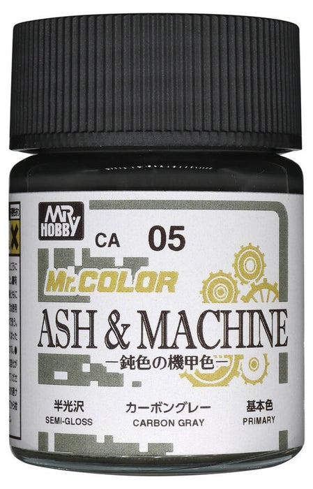 Акрилна боя Mr. Hobby - Mr. Color, CA-05 Ash & Machine Carbon Gray, 18 ml