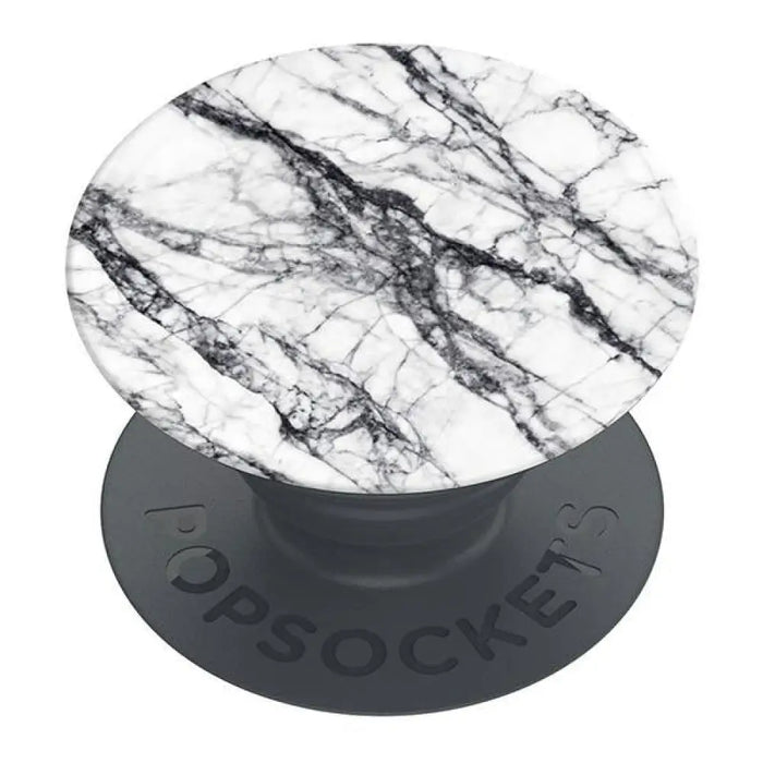 Мраморен държач и стойка за телефон Popsockets 2 от бял