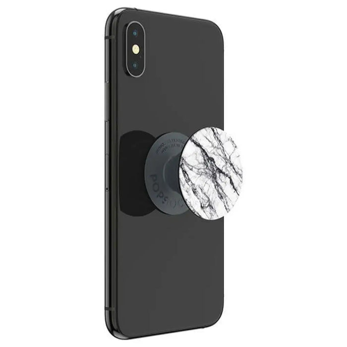 Мраморен държач и стойка за телефон Popsockets 2 от бял