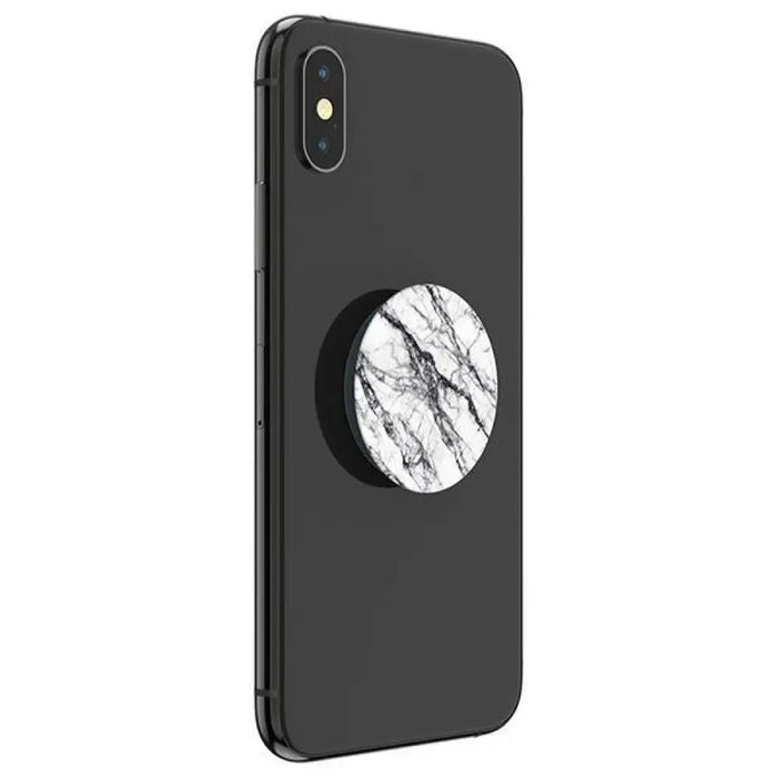 Мраморен държач и стойка за телефон Popsockets 2 от бял
