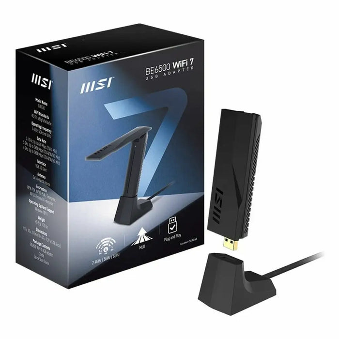 Мрежови адаптер MSI GUBE65 Черен