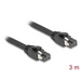 Мрежови кабел Delock Cat.8.1 S/FTP 3 m Дo 40 Gbps Черен
