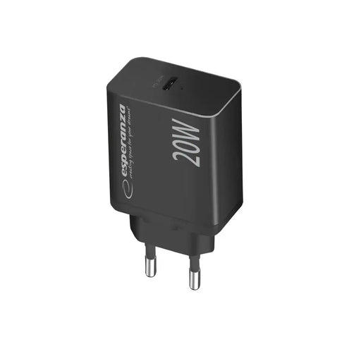 Мрежово зарядно Esperanza EZC104K 20W Черно