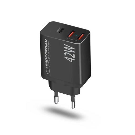 Мрежово зарядно Esperanza EZC106K 42W Черно