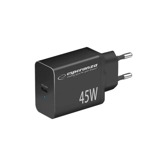 Мрежово зарядно Esperanza EZC108K 45W Черно