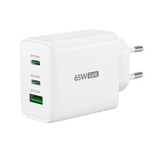 Мрежово зарядно j5create JUP3365E 65W 3 порта USB-C USB-A