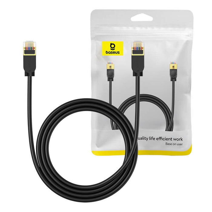 Мрежов кабел Baseus Cat 7 10Gb Ethernet RJ45 1.5m черен