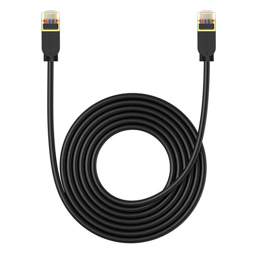 Мрежов кабел Baseus Cat 7 10Gb Ethernet RJ45 5m черен