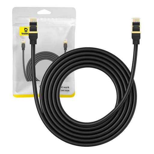 Мрежов кабел Baseus cat.8 Ethernet RJ45 40Gbps 3m черен