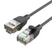 Мрежов кабел Vention IBIBI Category 6A 3m черен Slim Type