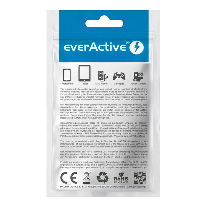 Зарядно EVERACTIVE 2 x USB 2.4A бяло