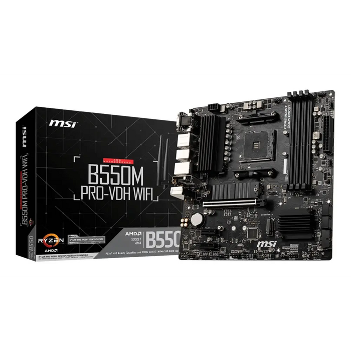MSI B550M PRO-VDH WIFI 4xDDR4 ATX HDMI DP VGA USB MB