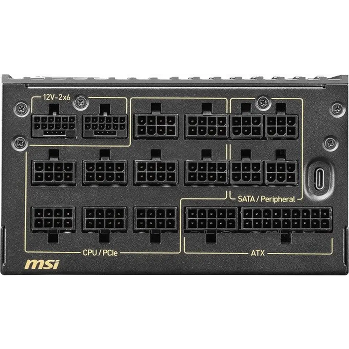 MSI MEG Ai1600T 1600W PCIE5 80+ Titanium захранване