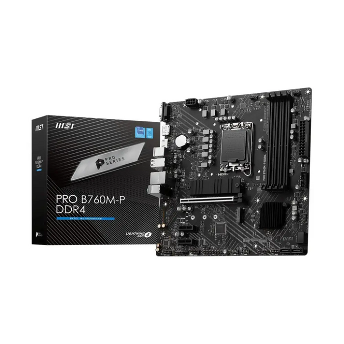 MSI PRO B760M-P DDR4 дънна платка Intel B760 LGA 1700 micro