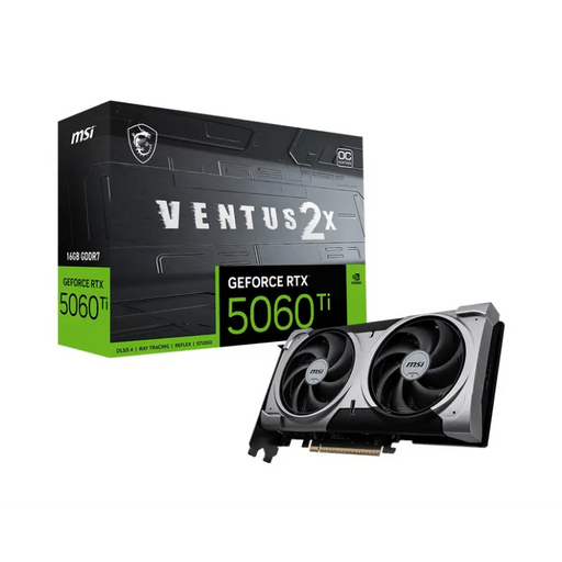 MSI VENTUS GeForce RTX 5060 TI 16G 2X OC PLUS NVIDIA 16 GB