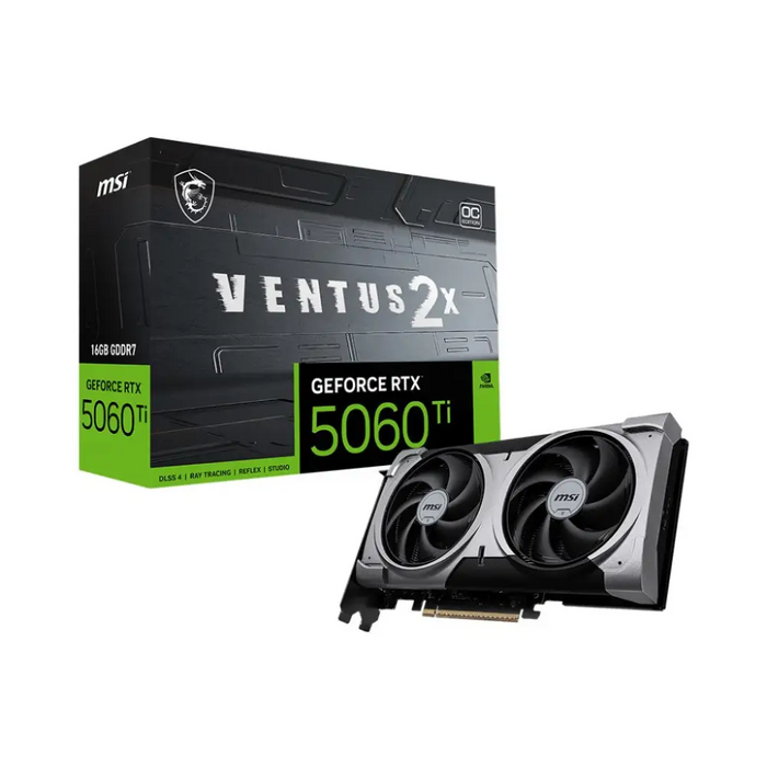 MSI VENTUS GeForce RTX 5060 TI 16G 2X OC PLUS NVIDIA 16 GB