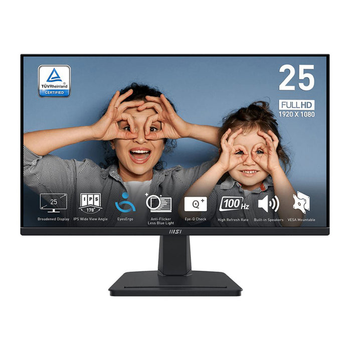 Монитор MSI PRO MP251 0.282 мм, 178°/178°, IPS, 24.5 ", 62.2 см, 1920x1080, 100.00 Hz, 4.00 ms, HDMI