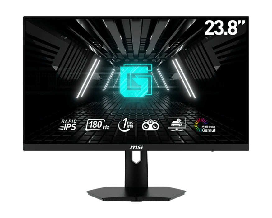 MSI G244F E2, 23.8", 1ms, 180Hz, Rapid IPS, 1920x1080, FLAT, Adaptive-Sync, Anti-glare, Anti-Flicker, Less Blue Light, Night Vision, CONSOLE MODE, 300 nits, 1000:1, 2x HDMI, 1x DP, 1x Earphone out, Tilt, VESA 75, без рамка, 9S6-3BB4CH-035