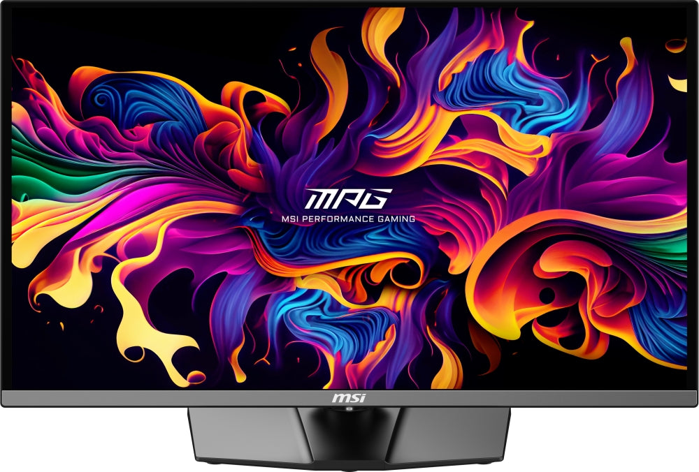 MSI MPG 272URX QD-OLED геймърски монитор, 26.5", 0.03ms, 240Hz, 3840x2160, G-SYNC, AMD FreeSync Premium Pro, AI Vision, конзолен режим, ClearMR 13000, HDR True Black 400, Type-C (98W PD), DP(2.1a), 2xHDMI(2.1), USB хъб, Pivot, Heigh Adj., VESA, черен, 8.1