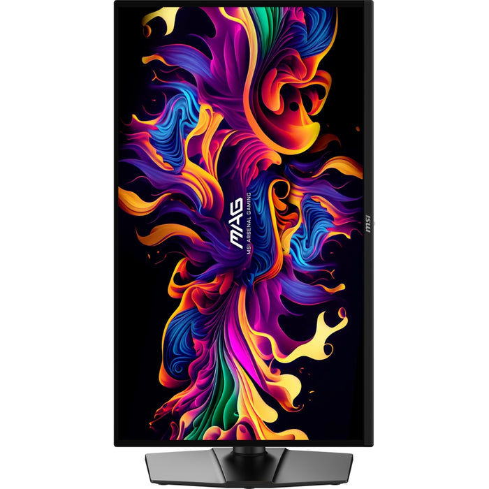 MSI MAG 274QP QD-OLED X24 геймърски монитор, 26.5", 0.03ms, 240Hz, 2560x1440, G-SYNC, AMD FreeSync Premium, AI Vision, конзолен режим, ClearMR 13000, HDR Ready, DP(1.4a), 2xHDMI(2.1), Pivot, Heigh Adj., VESA 100, черен, 6.7kg