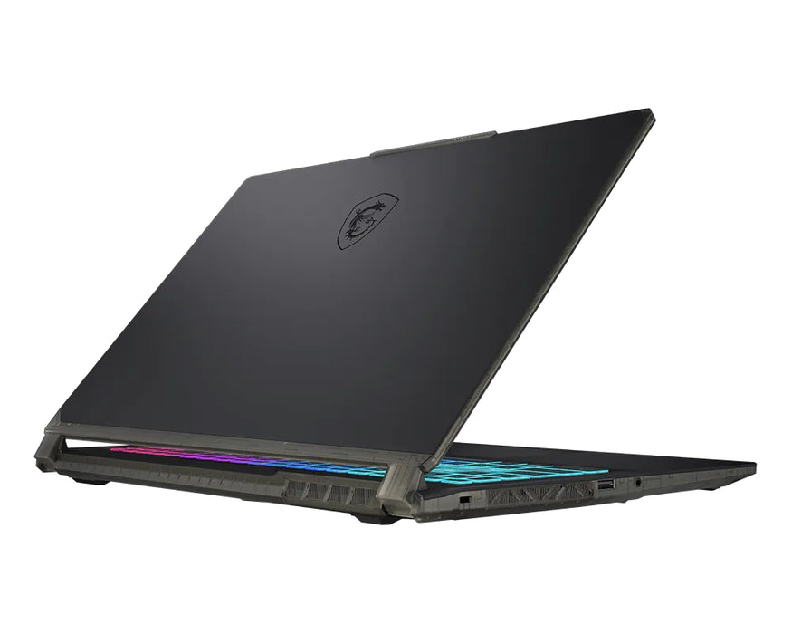MSI Cyborg 15 A13UCK, i7-13620H (10C/16T, до 4.90GHz, 24MB), GeForce RTX 3050 4GB GDDR6, 15.6" FHD (1920x1080), 144Hz, IPS-ниво, 16GB DDR5 5200MHz, 512GB PCIe Gen4x4 SSD, WiFi 6E, BT 5.3, 4-зонова RGB подсветка, БЕЗ операционна система, 53.5Whr, 1.98kg