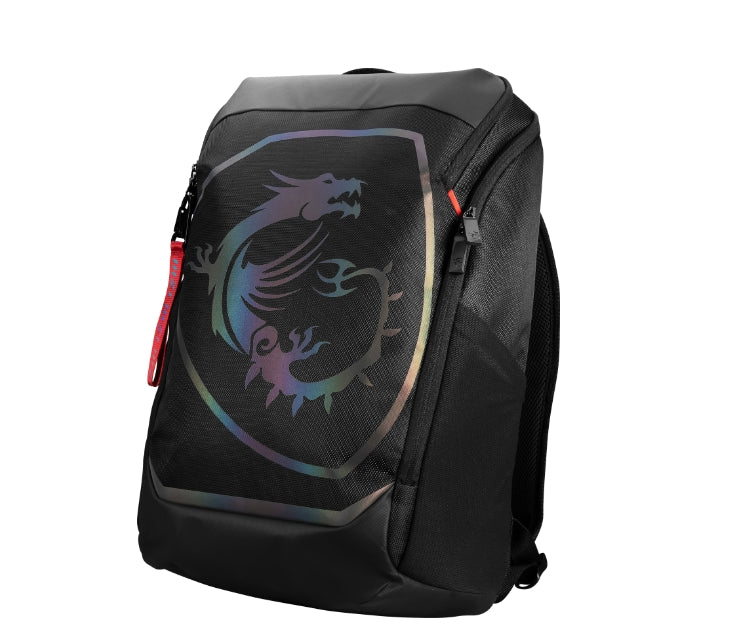 Геймърска раница MSI Titan, водоустойчива IPX-2, подплатен мрежест заден панел, подходящ за лаптопи до 18", 51 x 34 x 9 см