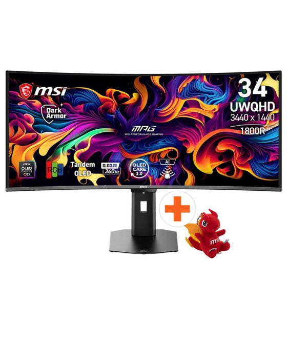 Гейминг монитор MSI - MPG 341CQR QD-OLED X36, 34'', 360Hz, 0.03ms, Curved
