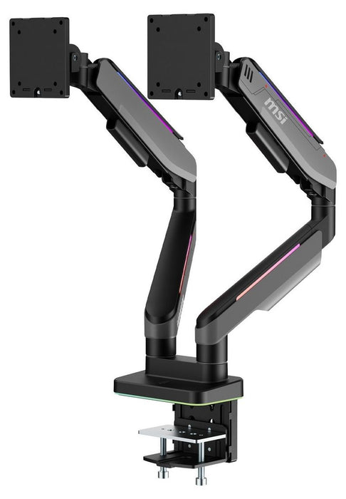 Стойка за монитор MSI – MPG MT201DRG, 17-35'', до 20 kg, RGB, черна