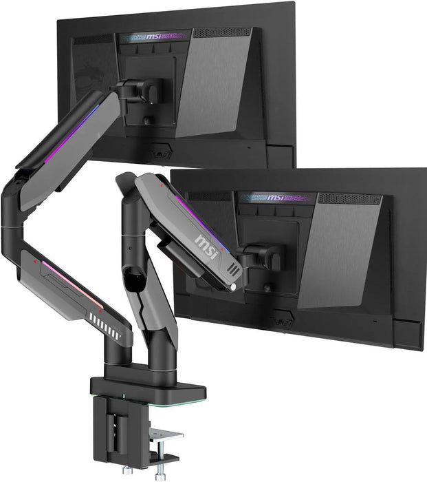 Стойка за монитор MSI – MPG MT201DRG, 17-35'', до 20 kg, RGB, черна