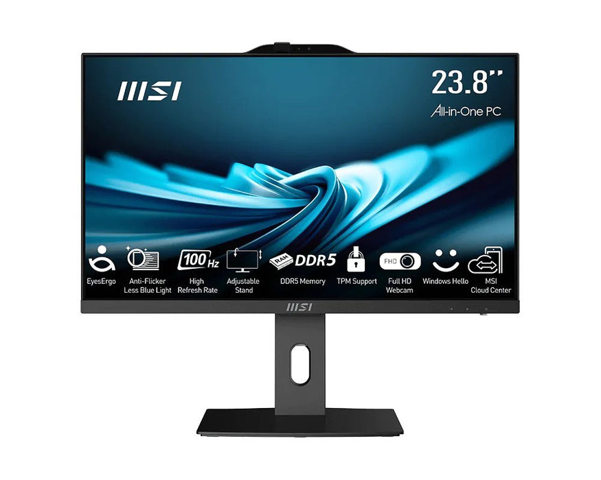 MSI AIO PRO AP242P 14M-892XEU i5-14400 23.8" IPS LED FHD Non-Touch Anti-Glare 16GB SSD 500GB M.2 AX211 WiFi 6E Без операционна система Черен