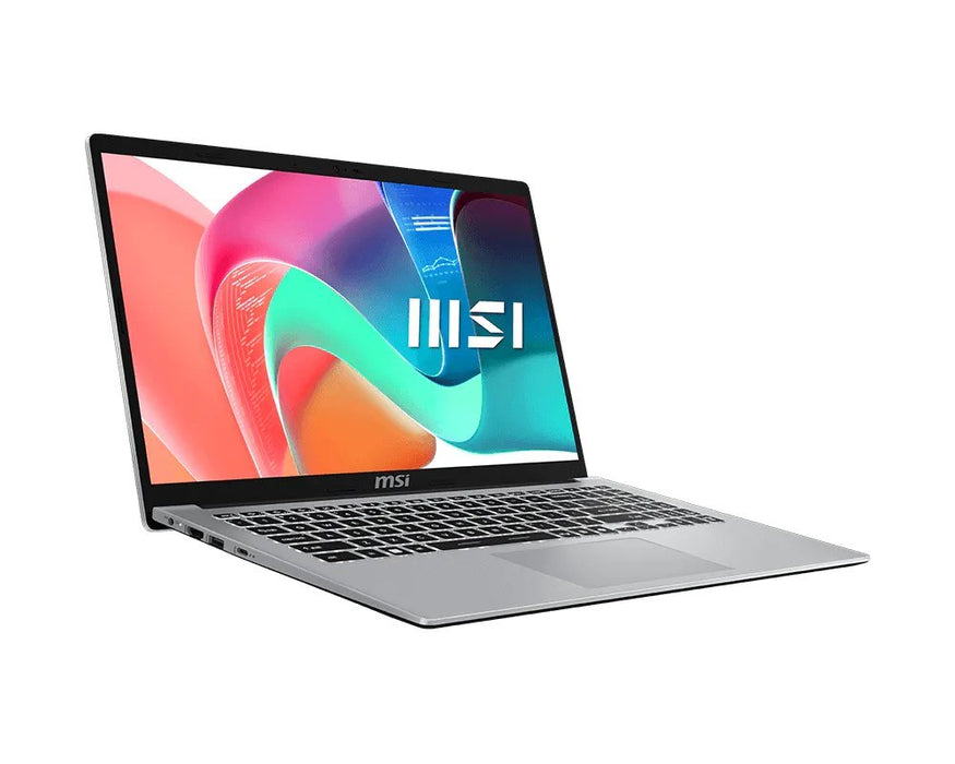 MSI Modern 15 F13MG-443PL i5-1334U 15.6" FHD 60Hz IPS дисплей, 16GB DDR4 3200, 512GB SSD, Iris Xe Graphics, Windows 11 Pro, платинено сив, 3 години гаранция