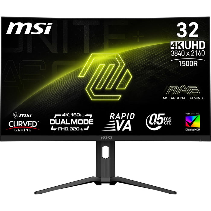 MSI MAG 321CUPDF компютърен монитор 80 см (31.5") 3840 x 2160 пиксела 4K Ultra HD LCD Черен