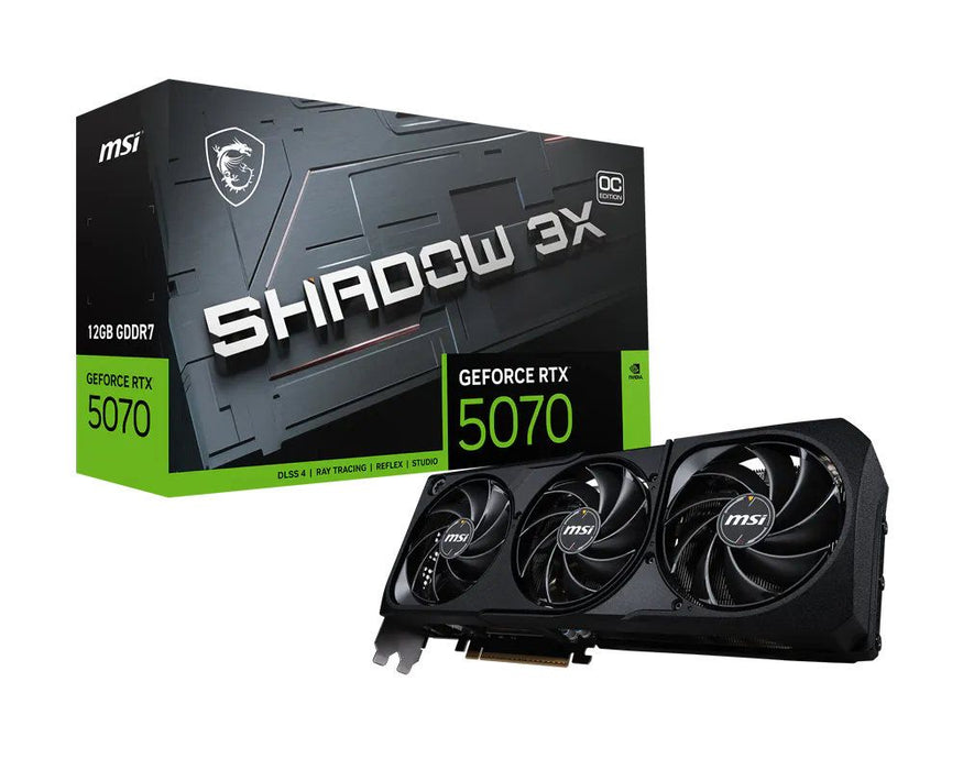 Видеокарта MSI - GeForce RTX 5070 12G Shadow 3X OC, 12GB, GDDR7