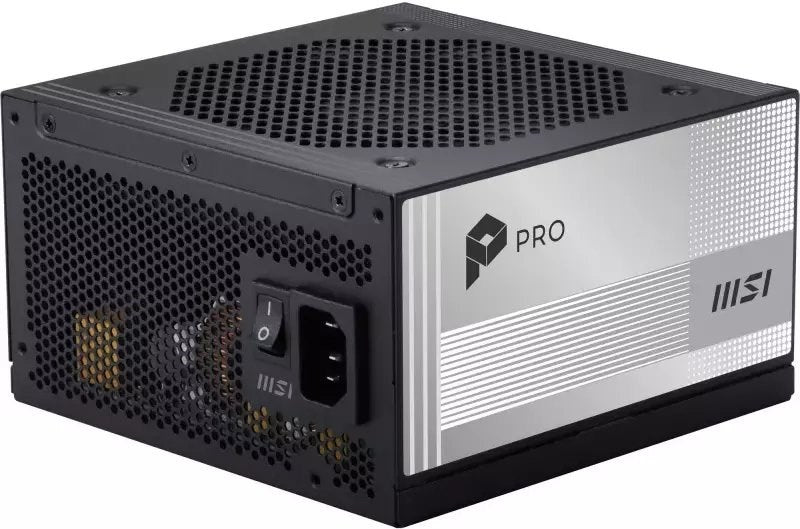 Захранване MSI PRO A850PL PCIE5 850W 120 мм 80 Plus Platinum aPFC