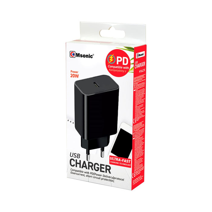 Зарядно за стена Msonic MY6623K USB-C PD