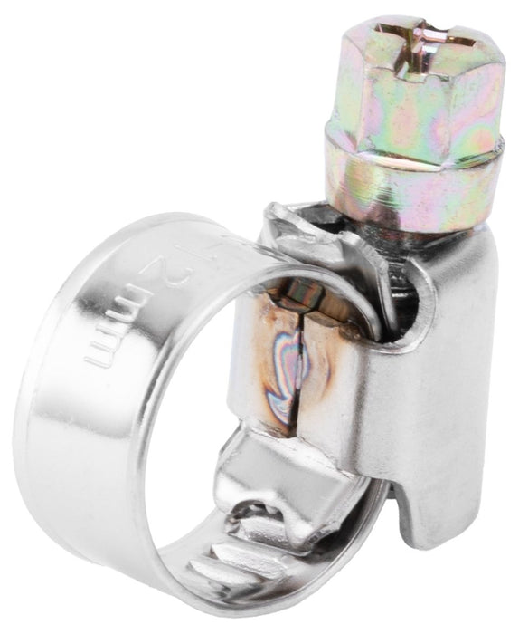 Скоби за маркуч MTX - Неръждаеми, с винт, 8-12 mm, 100 броя