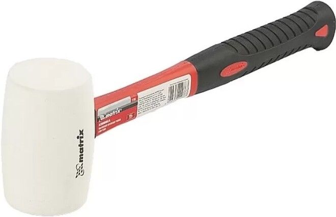 Гумен чук MTX - 225 gr, дръжка фибростъкло, бяла гума