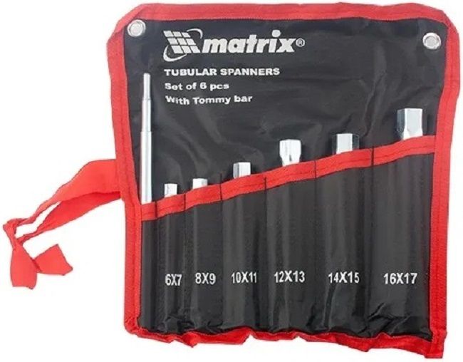 Комплект ключове MTX - Глухи, 7 броя, с върток, стомана 45